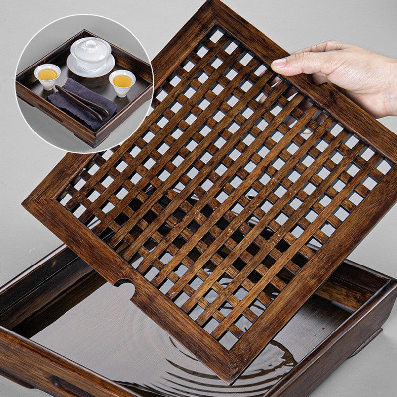 Chinese Bamboo Gong Fu Tea tray With Drainage - TeaCeremonyLife