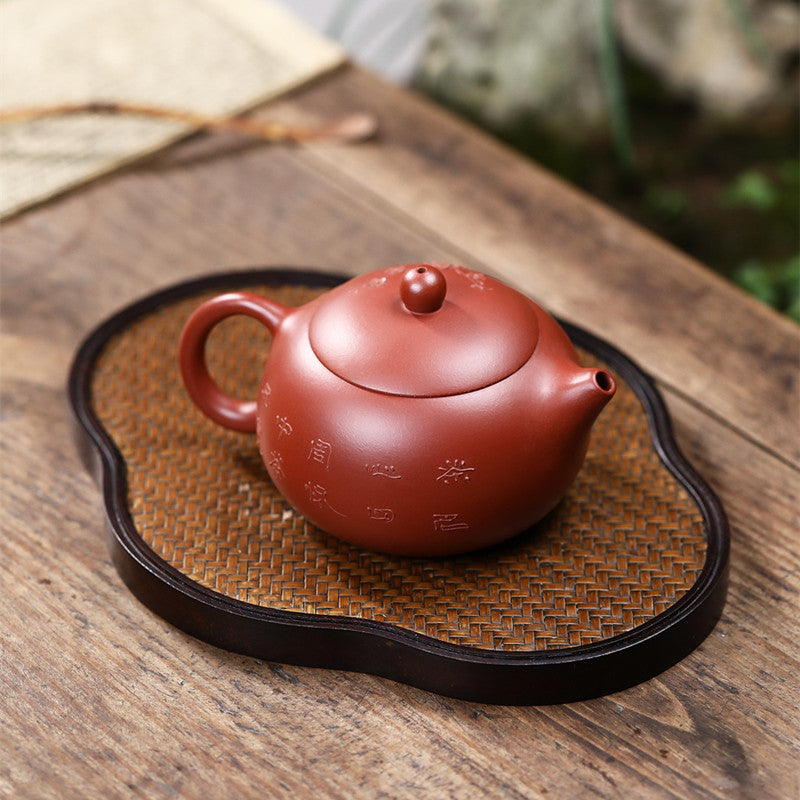 Red Mud Plum Blossom Tea Pot 240ml|Kung Fu Tea Pot