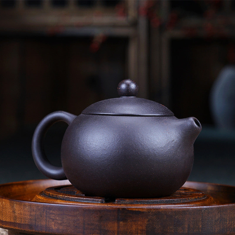 Black Mud Plum Blossom Tea Pot 260ml - TeaCeremonyLife