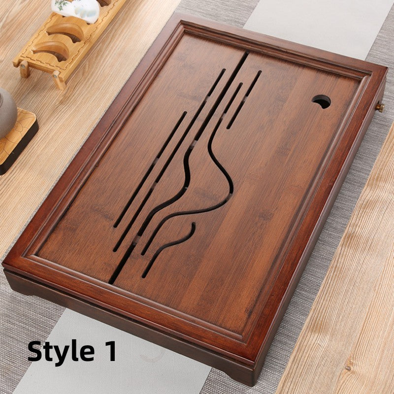 Chinese Wooden Tea Tray with Drainage|Kung Fu Tea Tray - TeaCeremonyLife