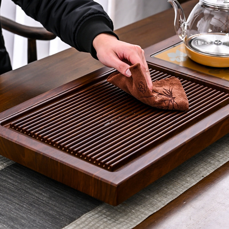 Wooden Kung Fu Tea Tray with Kettle|Tea Tray with Drainage - TeaCeremonyLife