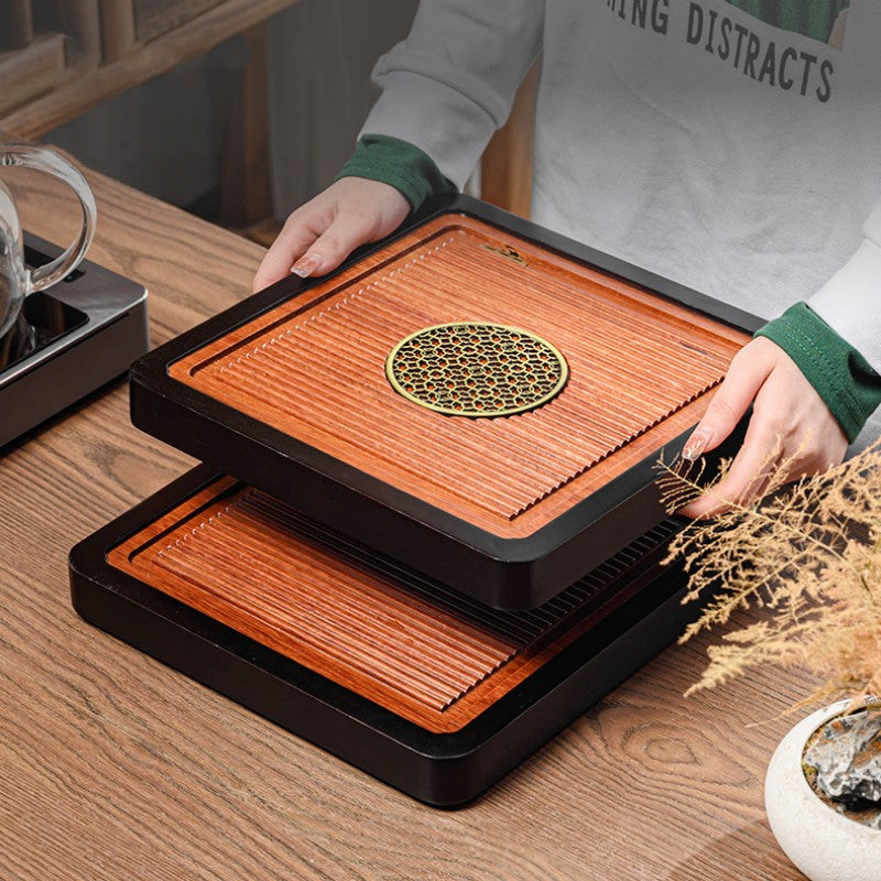 Chinese Tea Tray with Drainage|Kung Fu tea Tray - TeaCeremonyLife