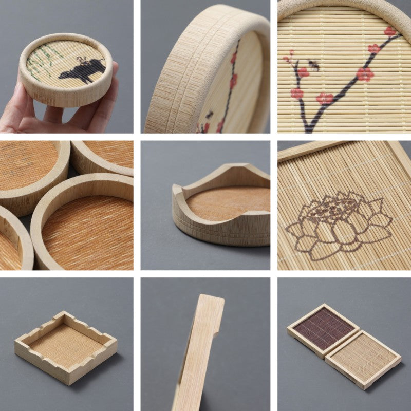 Bamboo Tea Coasters|Coffee Coasters|Tea Accessories - TeaCeremonyLife