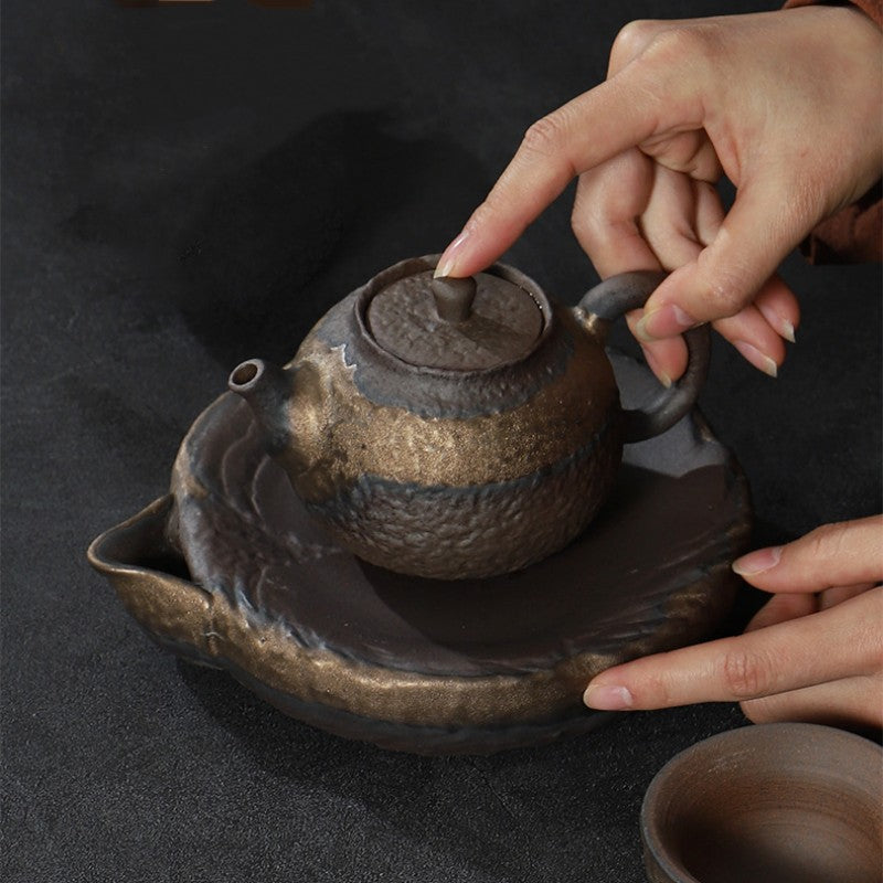 Ceramic Creative Tea Tray With Drainage|Tea Accessories