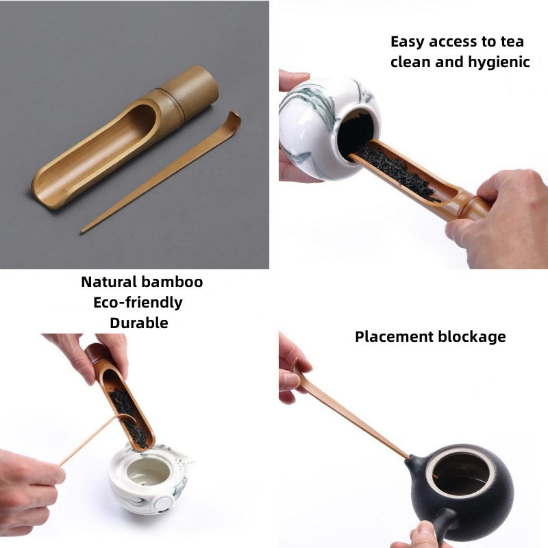 Natural Bamboo Tea Spoon Tea Ceremony Set|Bamboo Tea Accessories - TeaCeremonyLife