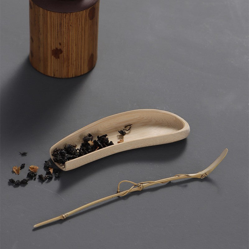 Natural Bamboo Tea Spoon Tea Ceremony Set|Bamboo Tea Accessories - TeaCeremonyLife