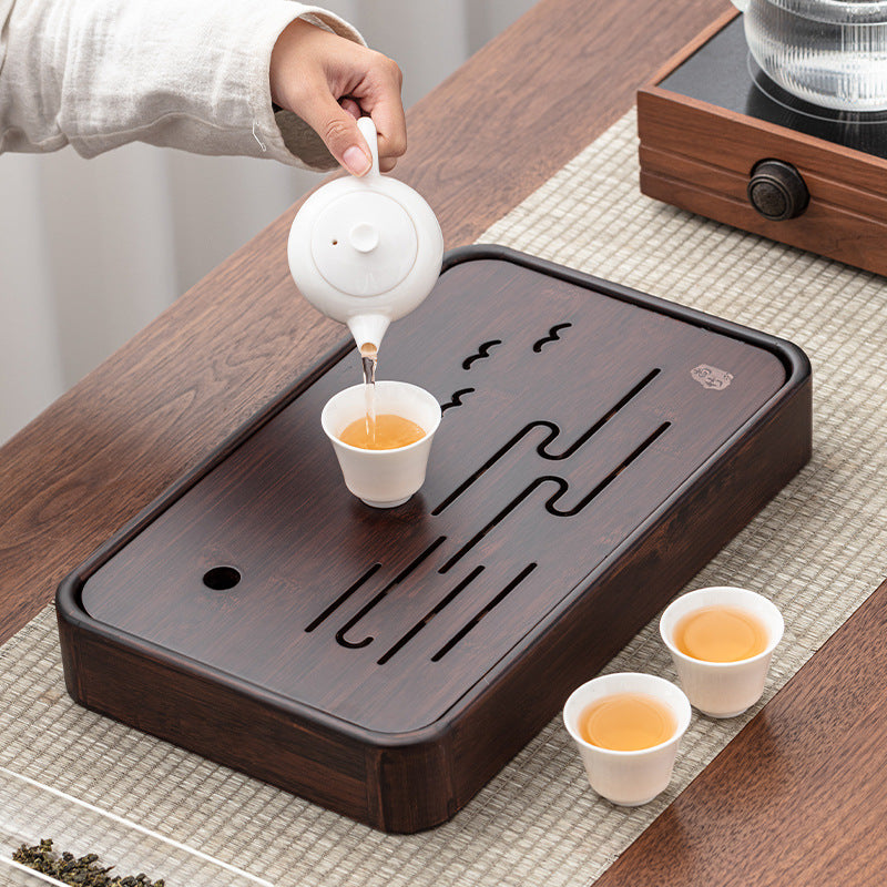 Bamboo Tea Tray with Water Storage|Gong Fu Tea Tray - TeaCeremonyLife