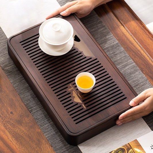 Wooden Tea Tray With Water Storage|Gong Fu Tea Tray|Tea Accessories - TeaCeremonyLife