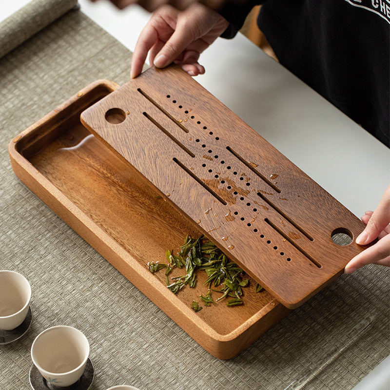 Chinese Solid Wood Tea Tray|Kung Fu Tea Tray - TeaCeremonyLife