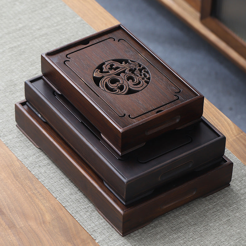 Bamboo Tea Tray with Water Storage|Gong Fu Tea Tray - TeaCeremonyLife