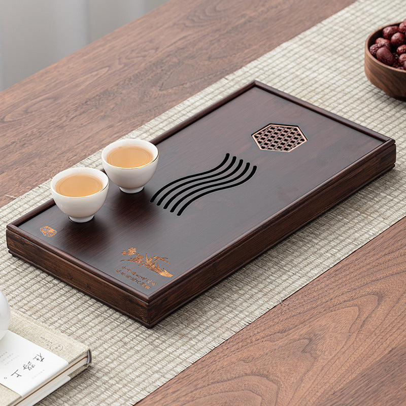 Bamboo Gong Fu Tea Tray with Water Storage