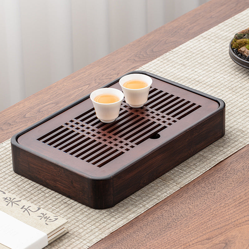 Solid Wood Gong Fu Tea Tray with Water Storage|Chinese KungFu Tea Tray - TeaCeremonyLife