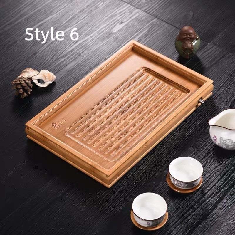 Chinese Wood Tea Tray with Drainage|Gong Fu Tea Tray - TeaCeremonyLife