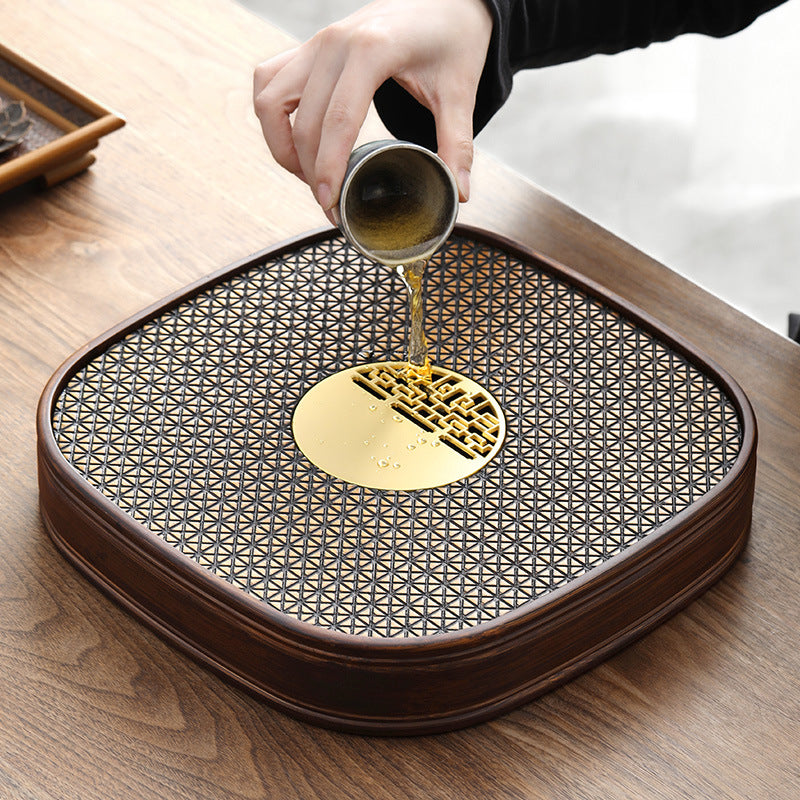 China Natural Solid Wood Tea Tray with Drainage - TeaCeremonyLife