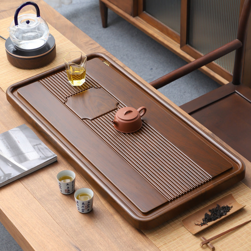 Solid Wooden Tea Tray with Drainage|Gong Fu Tea Tray - TeaCeremonyLife