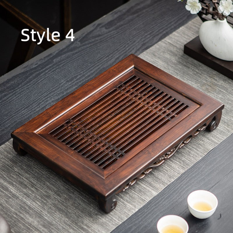 Chinese Wood Tea Tray with Drainage|Gong Fu Tea Tray - TeaCeremonyLife