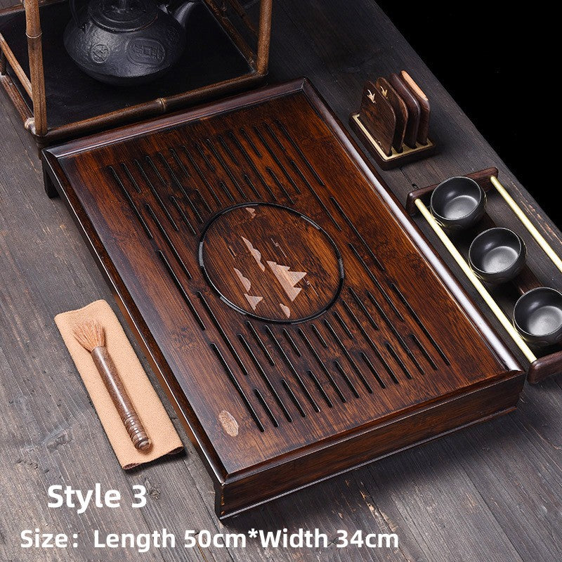 Chinese Wood Tea Tray With Drainage|Gong Fu Tea Tray - TeaCeremonyLife