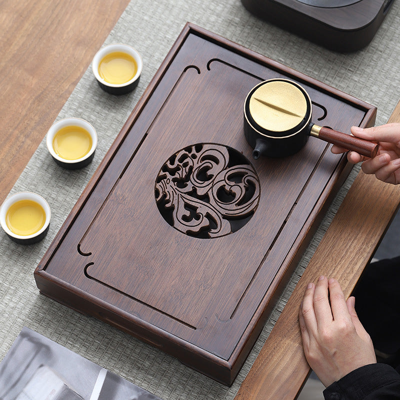 Bamboo Tea Tray with Water Storage|Gong Fu Tea Tray - TeaCeremonyLife