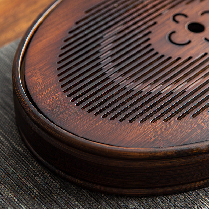 Chinese Solid Wood Tea Tray with Water Storage|Kung Fu Tea Tray - TeaCeremonyLife