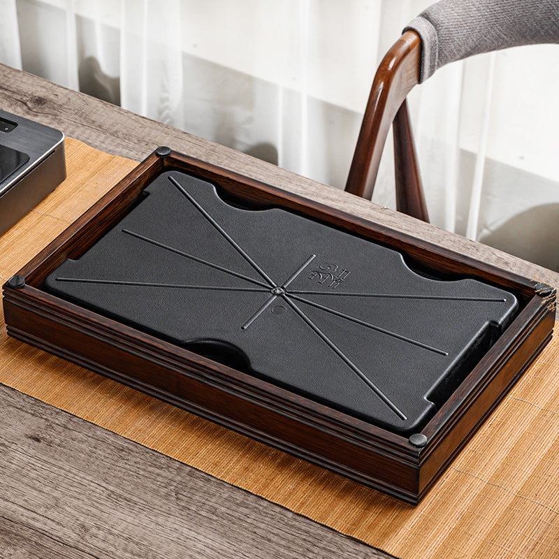 Chinese Lotus Tea Tray with Water Storage|Gong Fu Tea Tray - TeaCeremonyLife