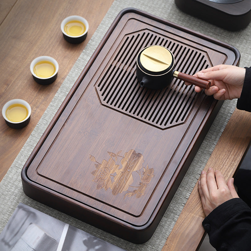 Wood Gong Fu Tea Tray With Water Storage|Chinese Tea Tray - TeaCeremonyLife