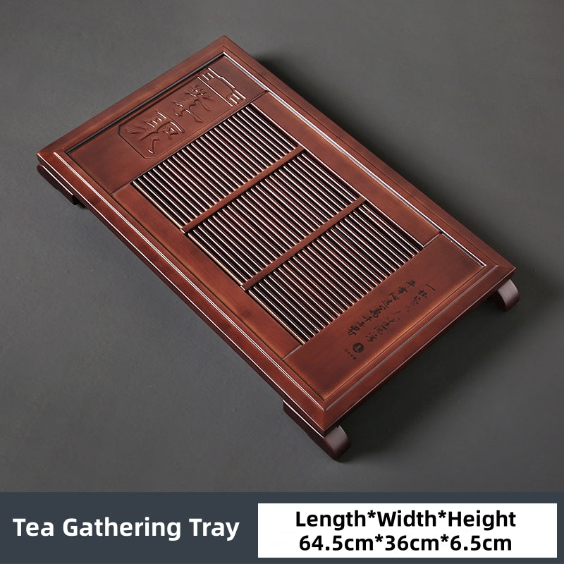 Bamboo Gong Fu Tea Tray with Deainage|Chinese Kung Fu Tea Tray - TeaCeremonyLife