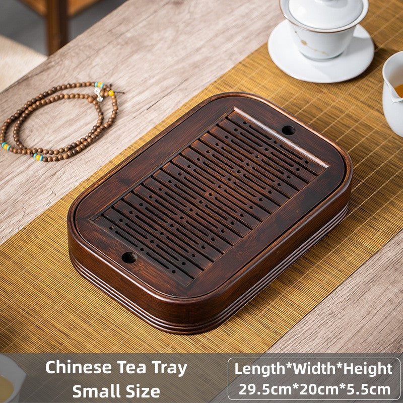 Solid Wooden Tea Tray Water Storage|Kung Fu Tea Tray - TeaCeremonyLife