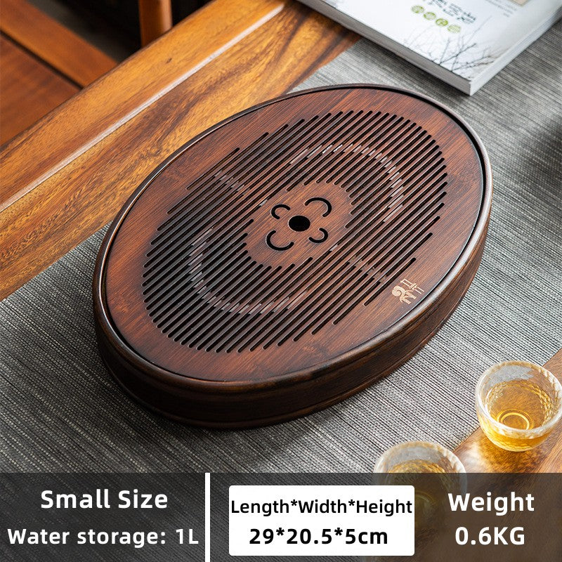 Chinese Solid Wood Tea Tray with Water Storage|Kung Fu Tea Tray - TeaCeremonyLife