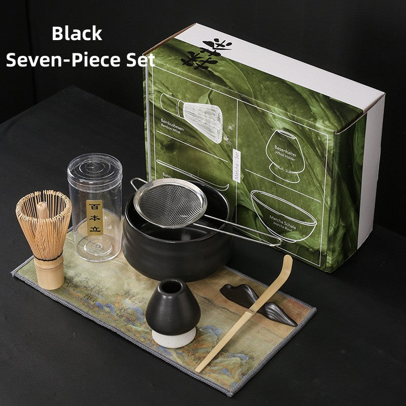 Ceramic Matcha Tea Set With Bamboo Whisk|Japanese Tea Set - TeaCeremonyLife