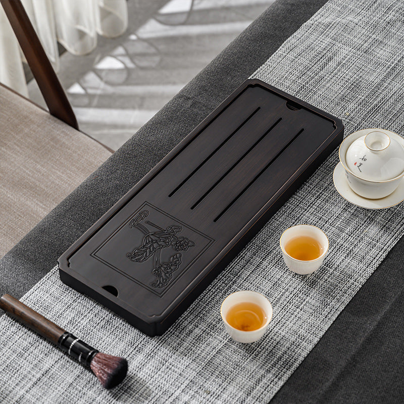 Chinese Wooden Tea Tray with Drainage|Gong Fu tea Tray - TeaCeremonyLife