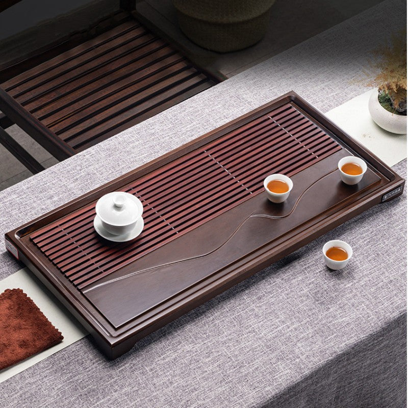 Chinese Wood Tea Tray with Drainage|Gong Fu Tea Tray - TeaCeremonyLife