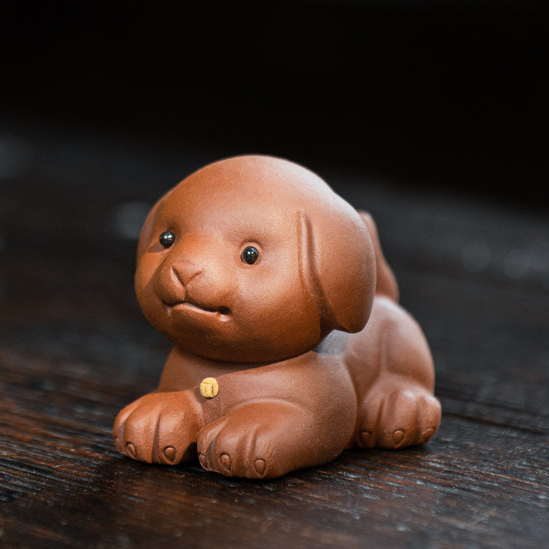 Purple Clay Tea Pet Dog/Home Decor - TeaCeremonyLife