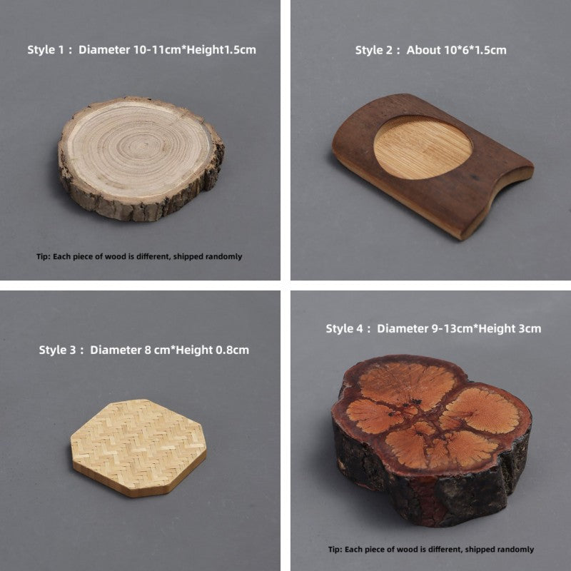 Natural Wooden Coasters|Tea Coasters|Tea Placemats|Tea Accessories - TeaCeremonyLife